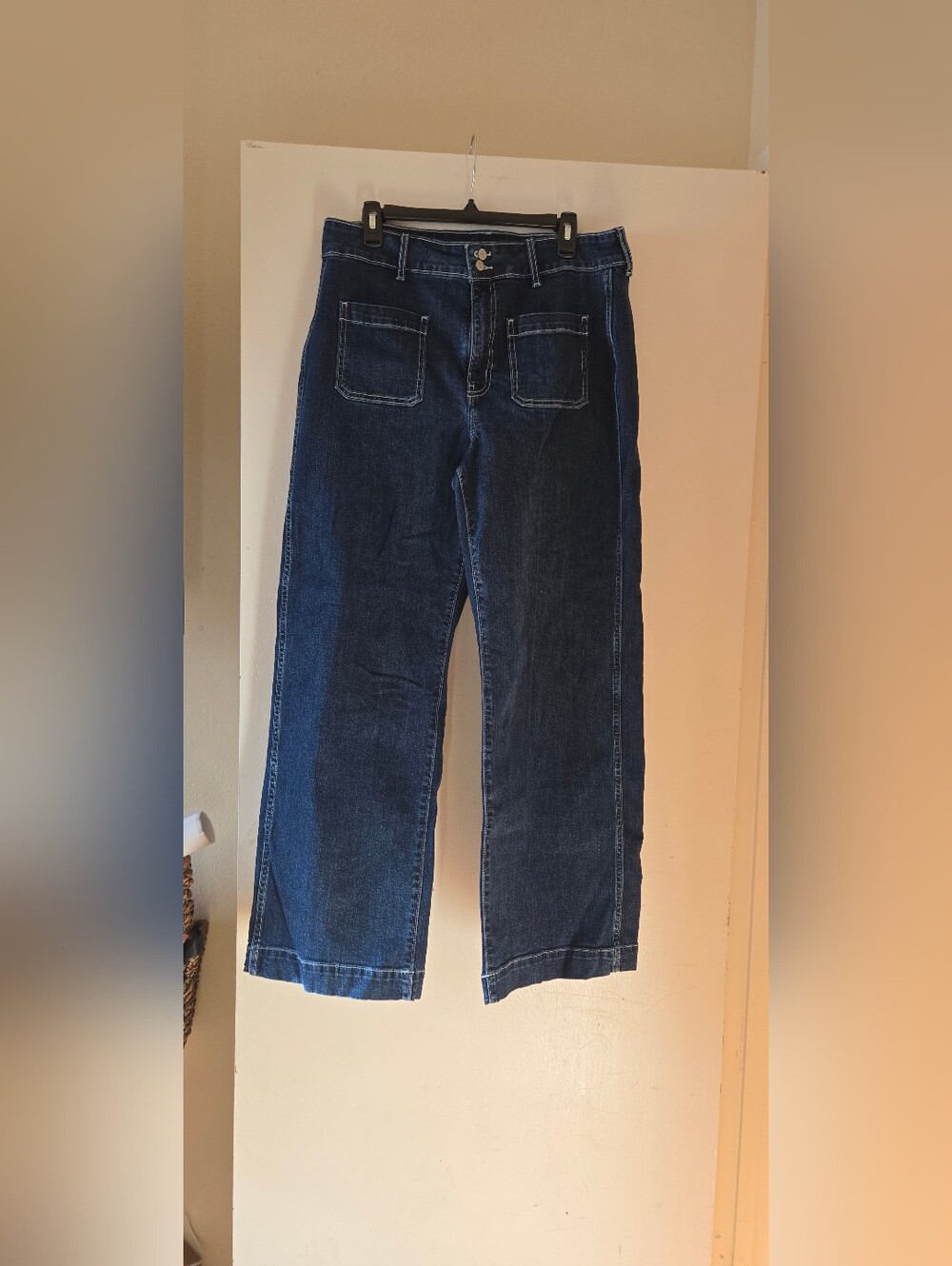 Old Navy Women's Sky High Blue Straight Leg Jeans